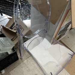 Clear statement chair