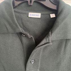 Burberry Polo Sweater – Forest Green – Size S/P – Men’s