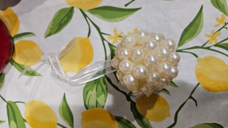 Victorian pearl berry ornaments