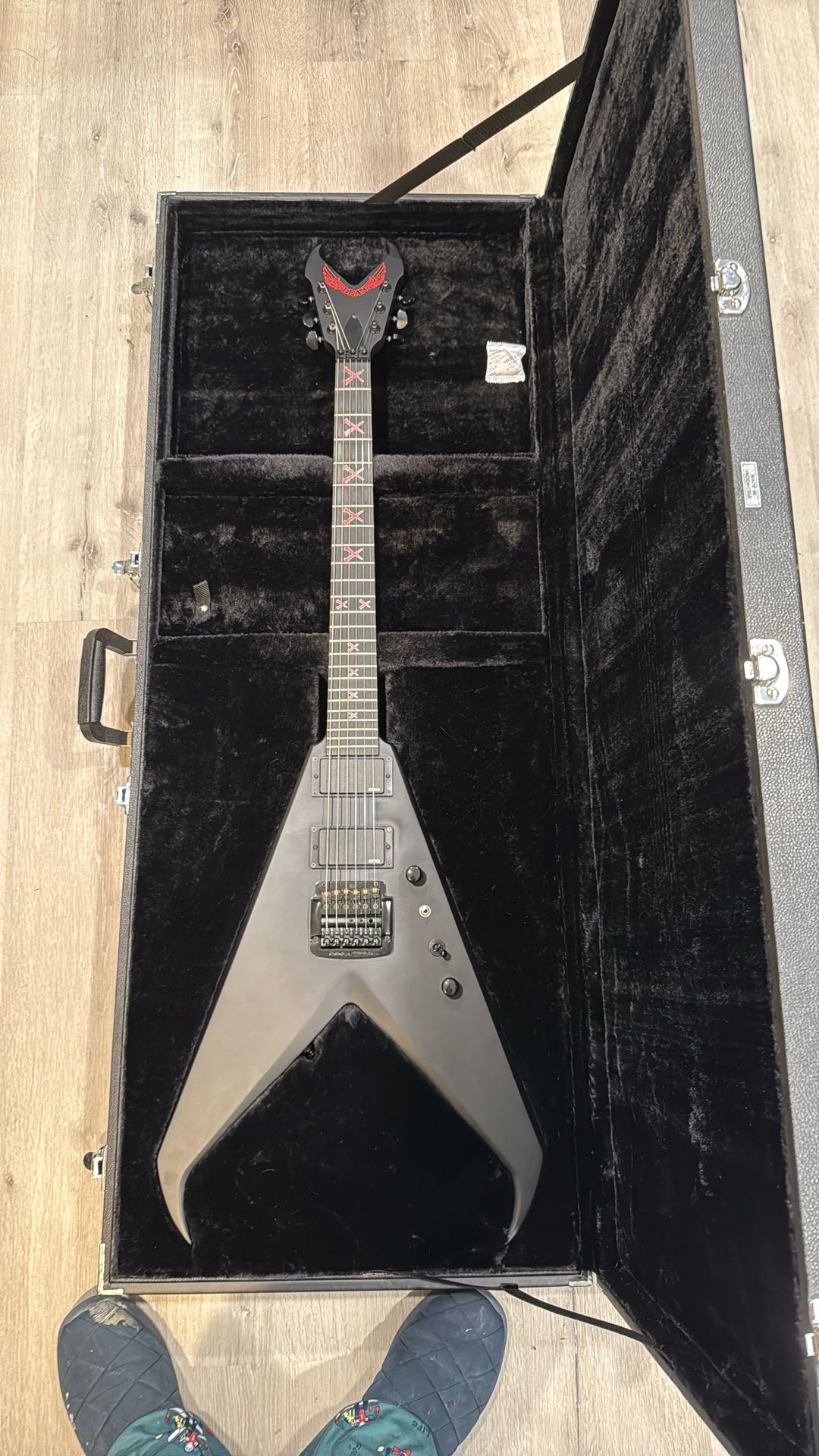 Dean Kerry King V Black Satin W/Case