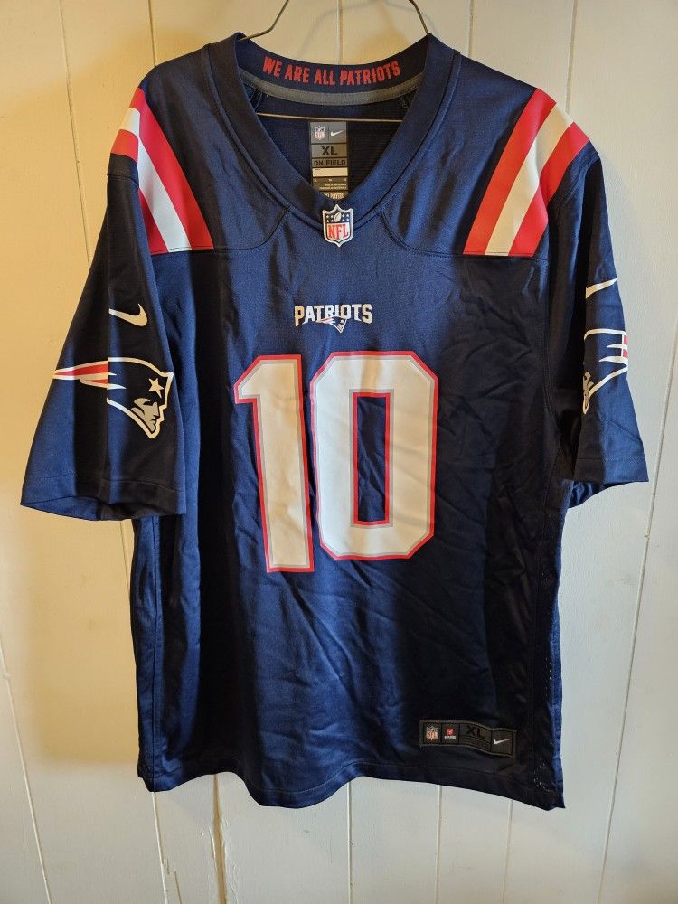 NFL Nike On Field Stamp Jersey New England Patriots Mac Jones Size XL Extra Large Good Condition