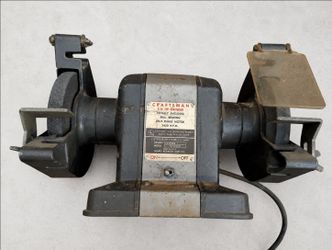 Vintage Craftsman Bench Grinder – 1/4 HP 3450 RPM Made in USA - Tested