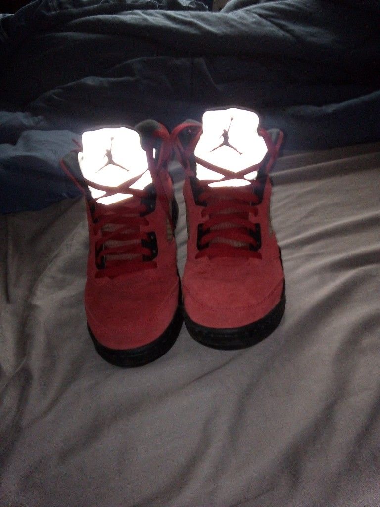 Air Jordan Retro 5 Red Suede