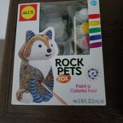Paint a Fox rock pet