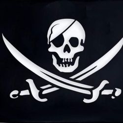 3x5 Ft Pirate Jack Rackham Polyester Flag with Brass Grommets