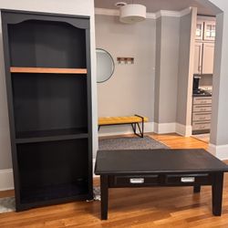 Refurbished Coffee Table And Bookshelf