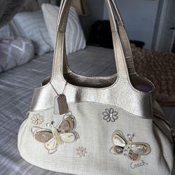 Coach Rare- Lexi Woven Butterfly Shoulder Bag