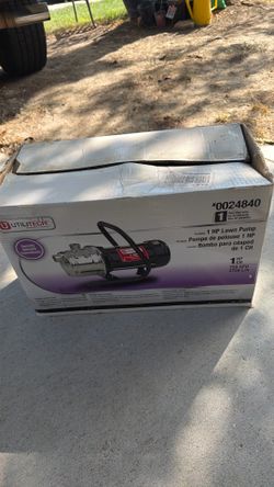 1 HP lawn pump