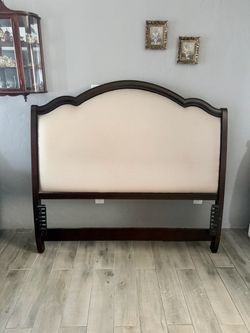 Beautiful full-size upholstered headboard $180