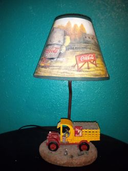 Coca cola lamp ( works )