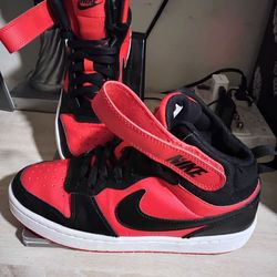 Kids Nike Black&Blue and Red&Black Hightop  shoes /  Black&Blue Ashion running shoe