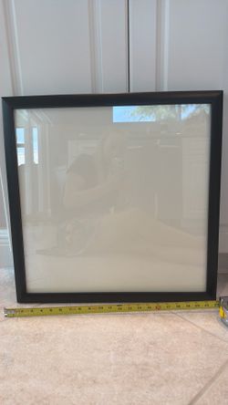 Black Frame Glass Covered
