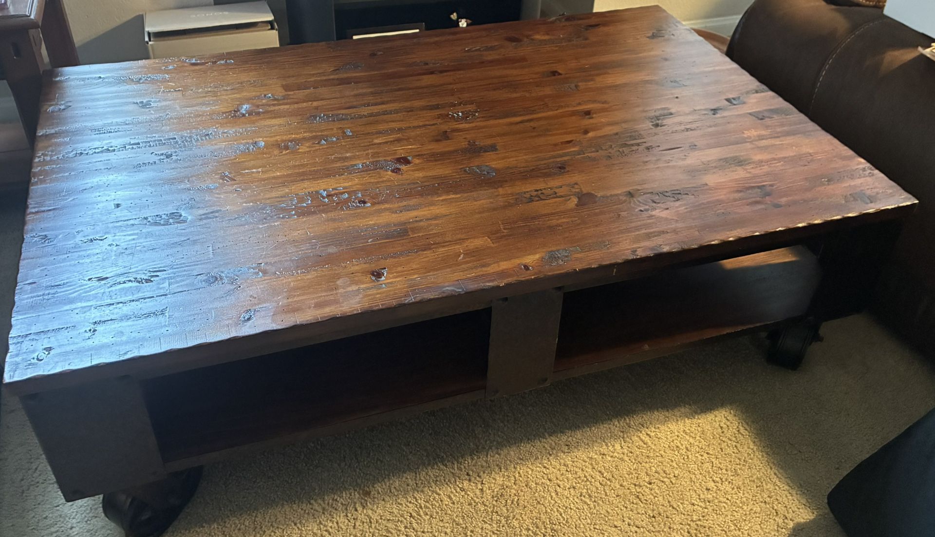 Rustic Solid Wood Coffee Table