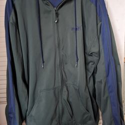 Puma Men's Green Blue Jacket Size L