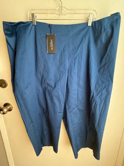 Lafayette 148 NY Blue Stretch Pants Size 24W - NWT ($298 Retail)
