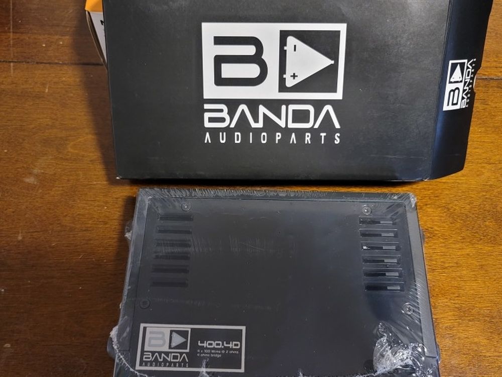 BANDA AUDIO 400WATTS 4 CHANNEL AMPLIFIER PERFECT FOR DOOR SPEAKERS OR TWEETERS, HORN DRIVERS AND MORE