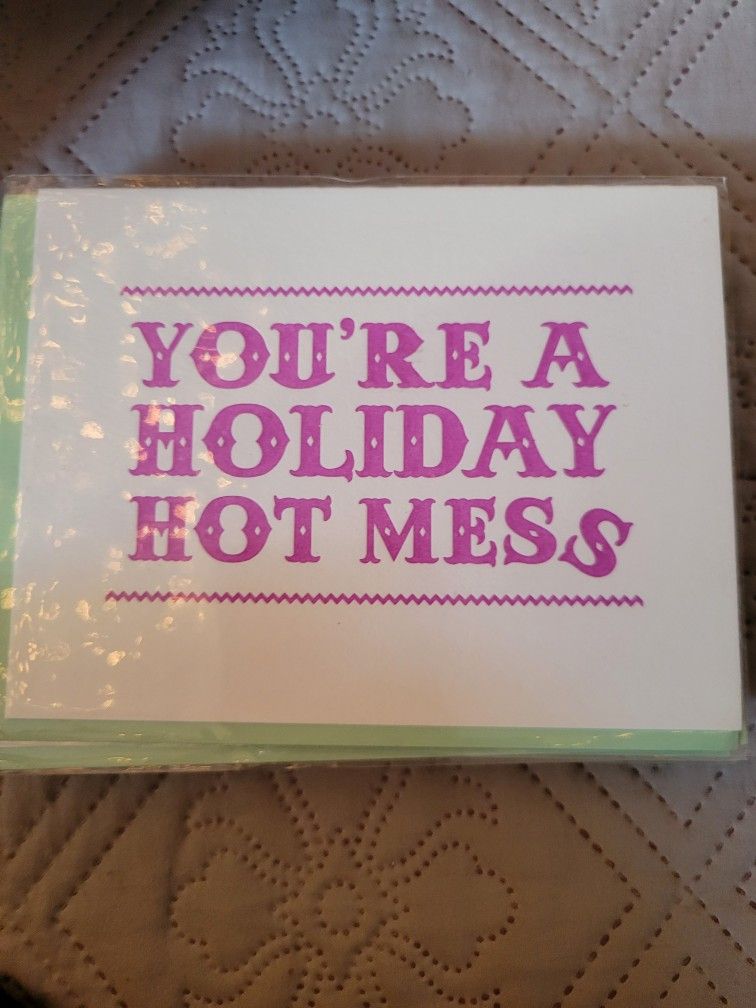 holiday cards, card stock set of 12