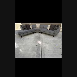 Grey Sectional Couch L Shaped 