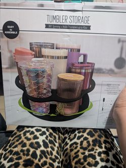 Tumblr storage 360 spinning whole seven tumblers up to 40 Oz