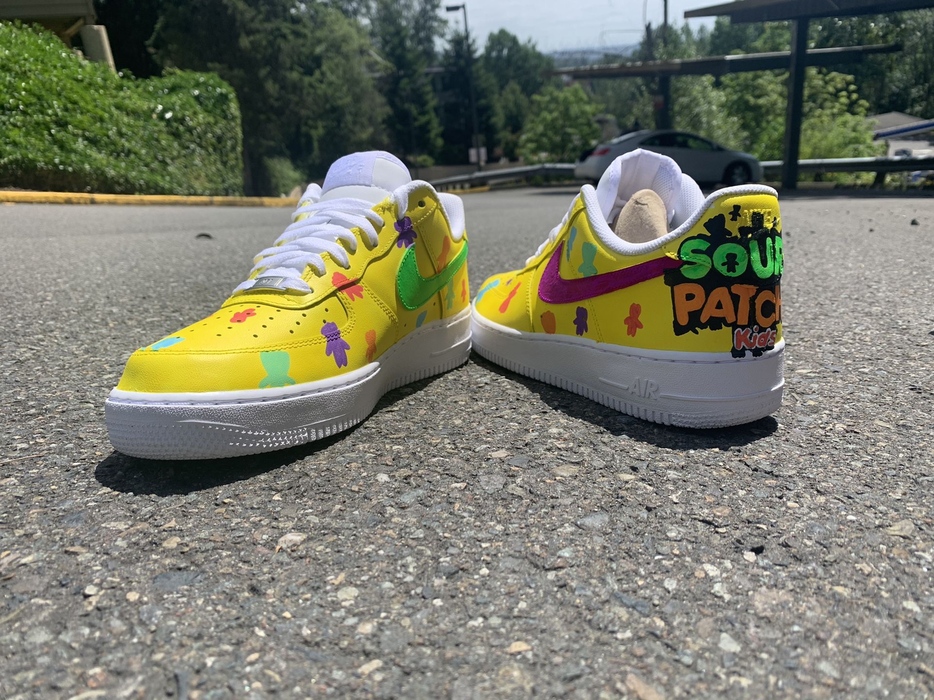 Custom Sour Patch Kids Nike Air Force 1 '07 Low — Q's Custom Sneakers