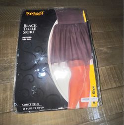 Black tulle skirt