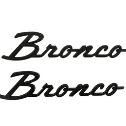 Ford Bronco 2021-2024 Classic Matte Black Fender Badge Kit