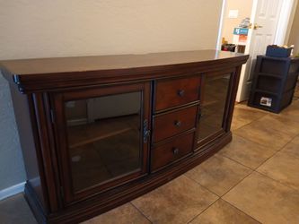 Wood TV stand