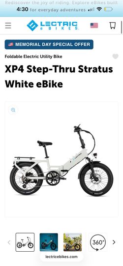 XP4 Step-Thru Stratus White eBike