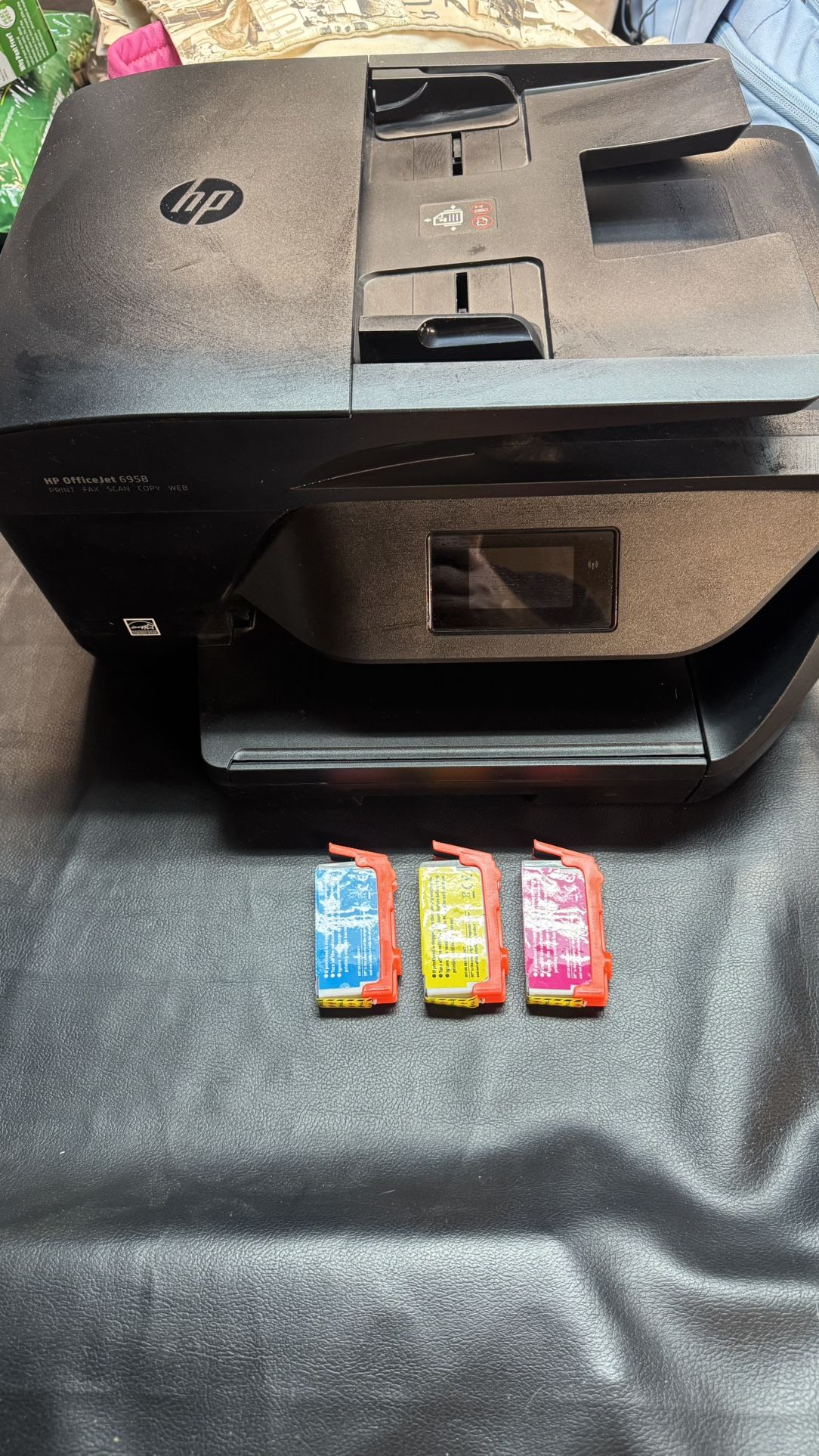 HP Office Jet 6958 - All In One - With 3 New Ink Cartridges for Sale in ...