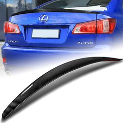 For 2006-2013 Lexus IS250 IS350 STP-Style Real Carbon Fiber Trunk Spoiler Wing -(2-SPC-6618-CF