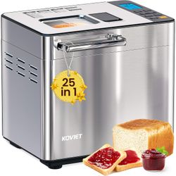 Koviet 2LB Bread Maker BM01 — 25-in-1, Brand New in Box