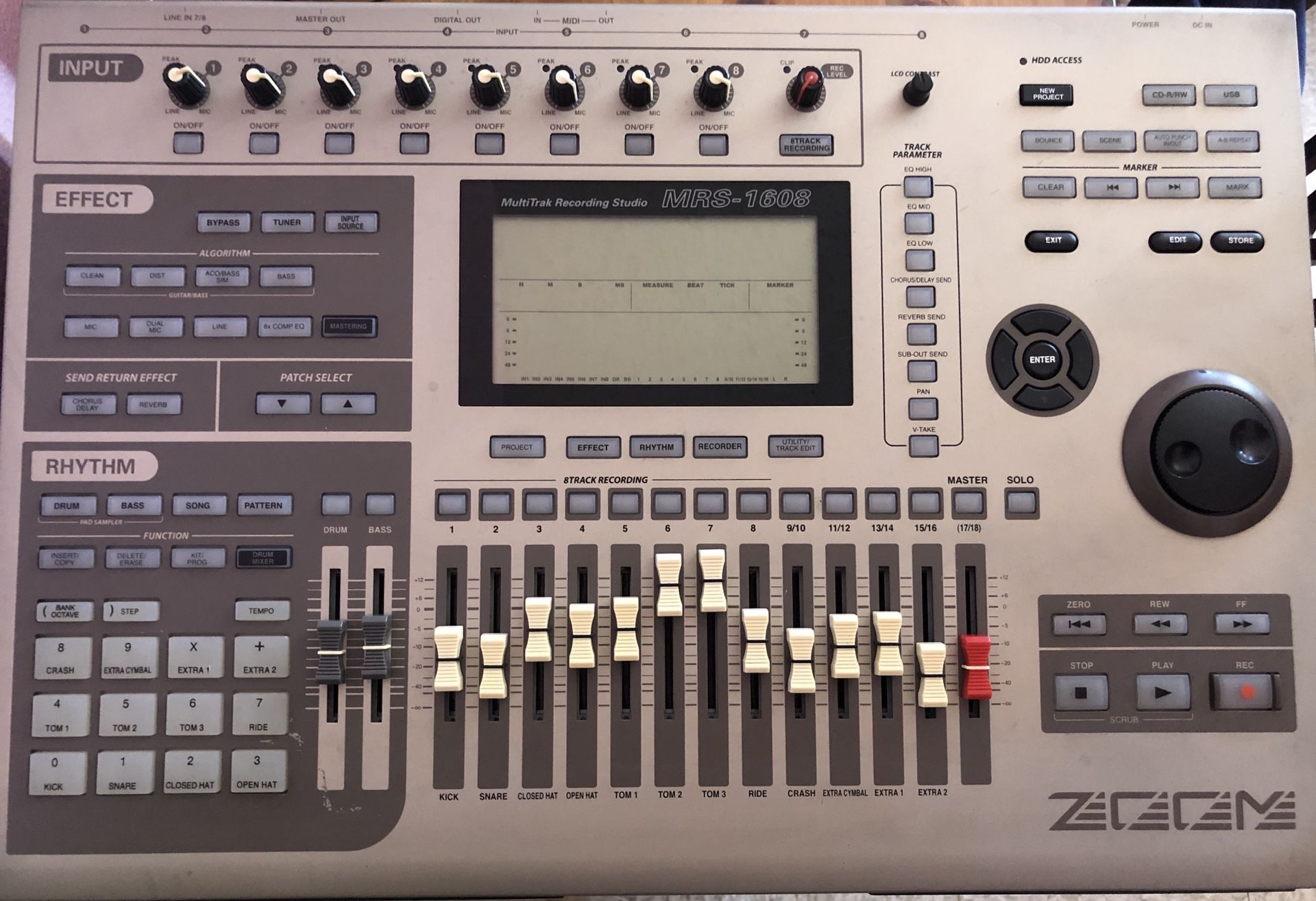 Zoom MRS-1608 Multitrack Recording Studio
