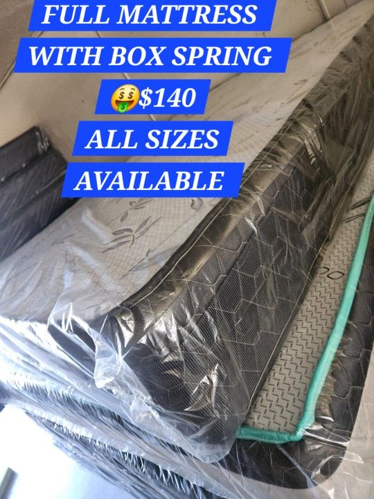 Full Mattress And Box Spring $140 Delivery Available