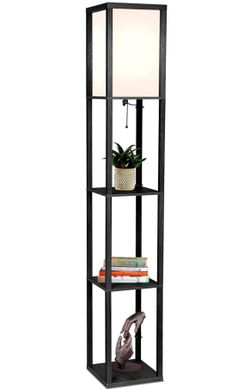 Brown Wood Floor lamp