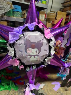 Kuromi Sanrio bola star pinata