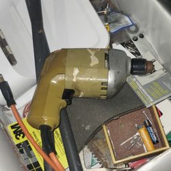 Drill With A Box Of Tools All 12 Dollars 
