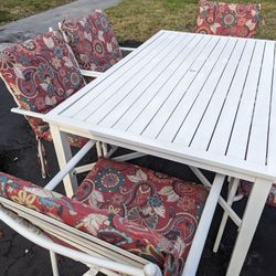 Patio Furniture Set Table And 6 Chairs 