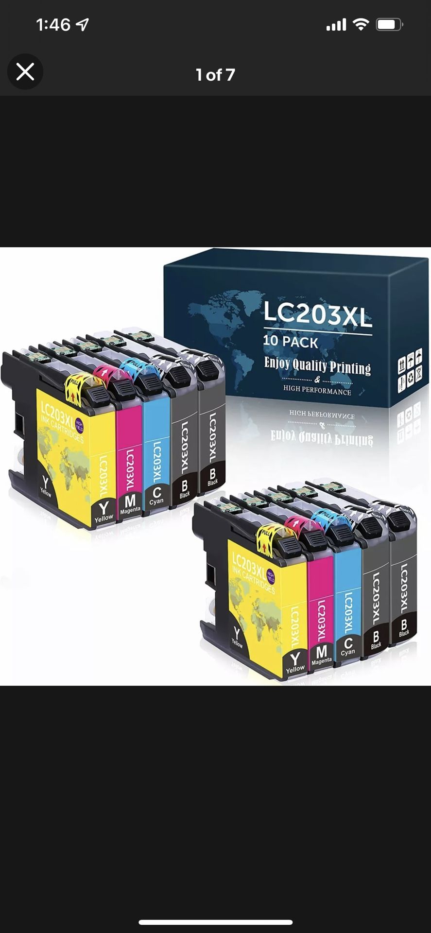 OfficeWorld 10 Pack LC203 Compatible Ink Cartridge Replacement for Brother LC203