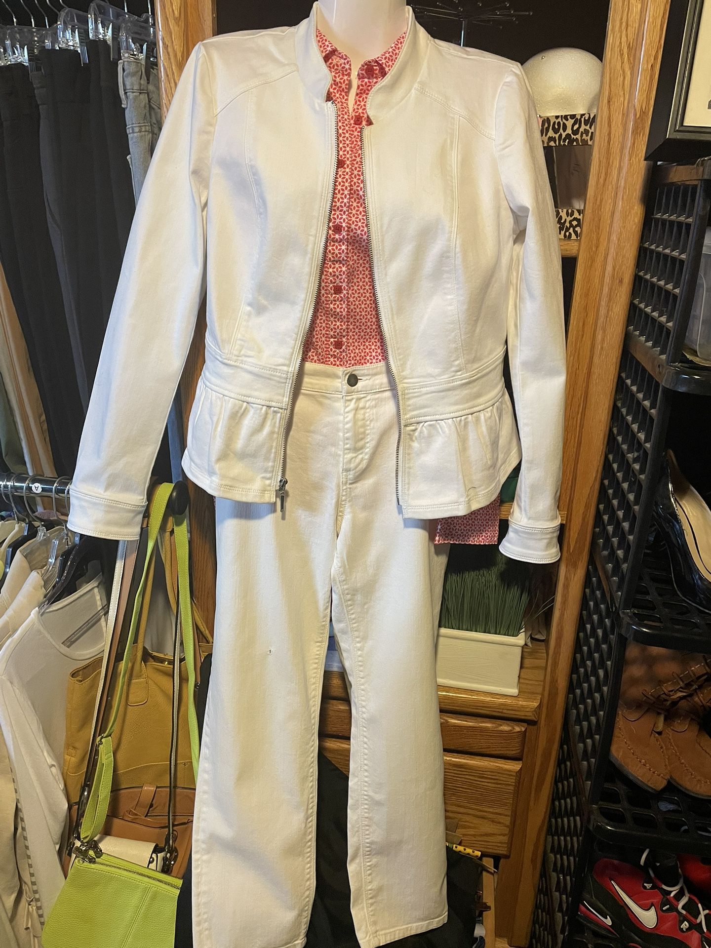 NY & Co White Jeans