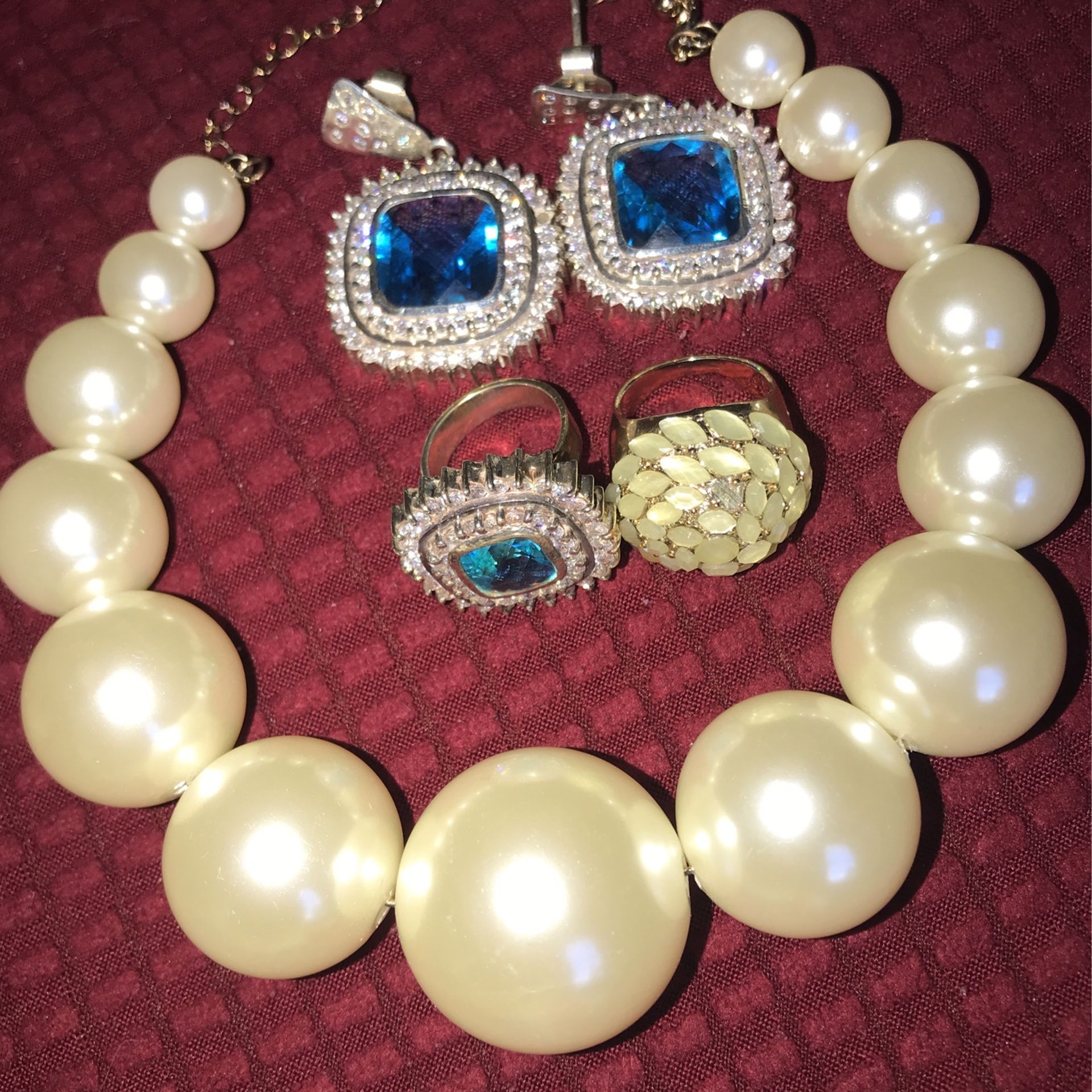 Necklace, Rings And Earrings