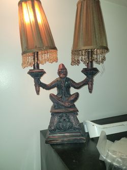Antique Monkey Lamp