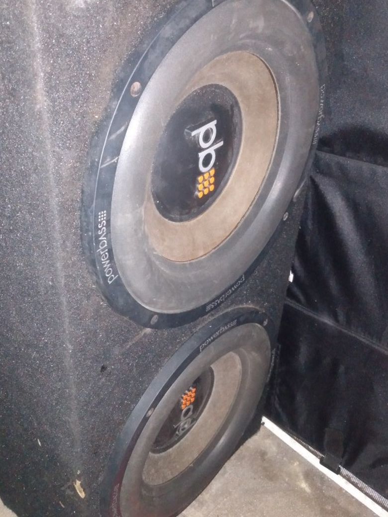 2(12s) Power Bass With Box Car Audio