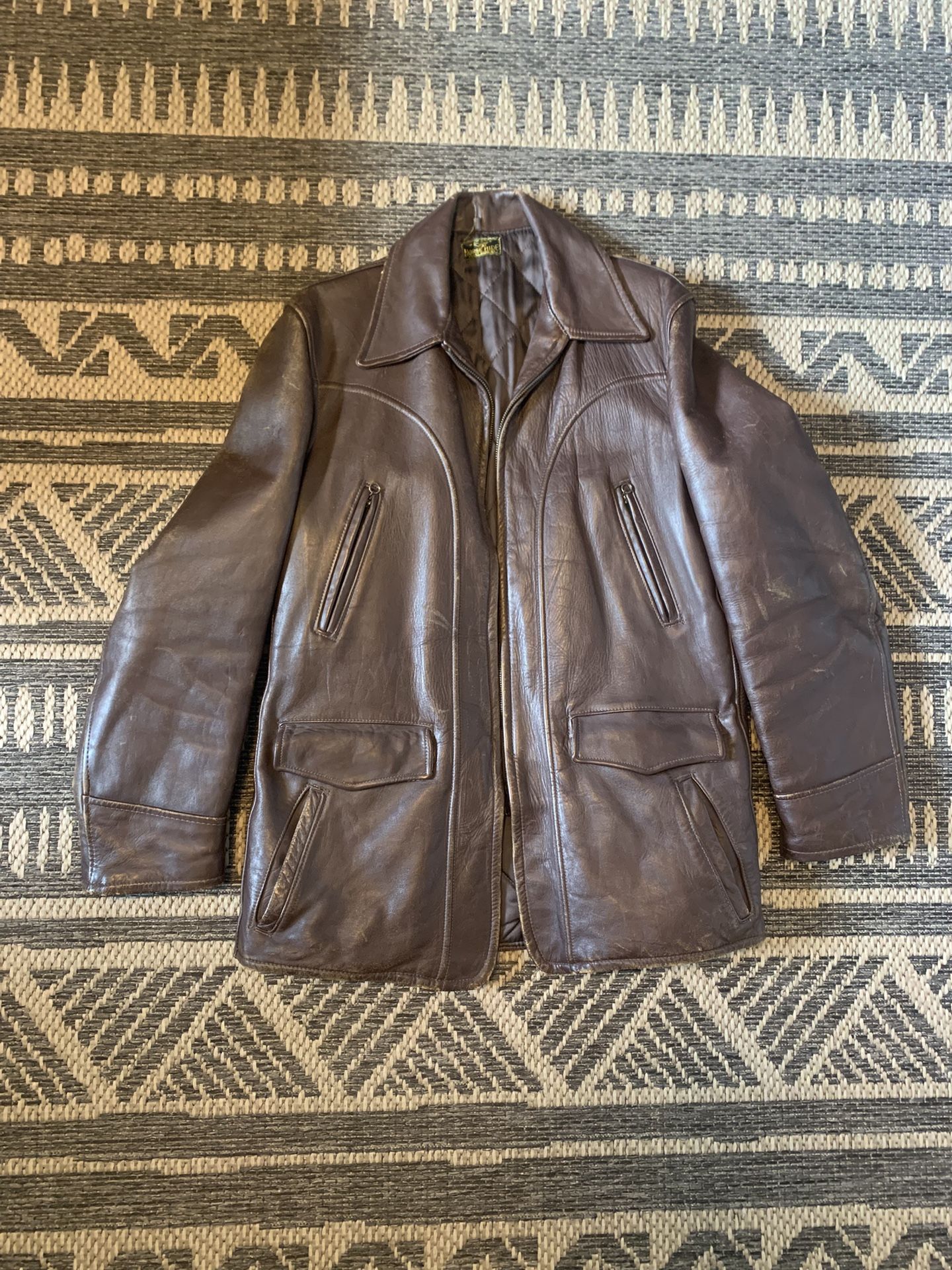 40s Vintage Horsehide Leather Jacket
