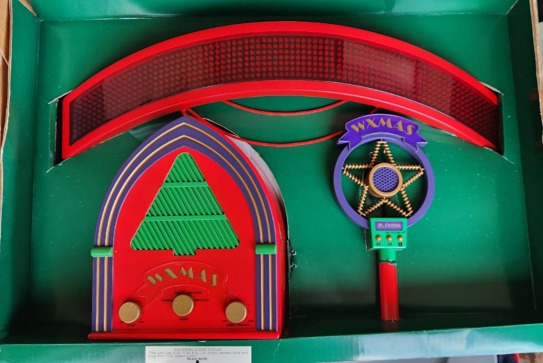 Vintage Mr Christmas SING ALONG WITH SANTA Karaoke Machine Works