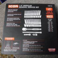 Icon 1/4 Modular General Service Socket Set 