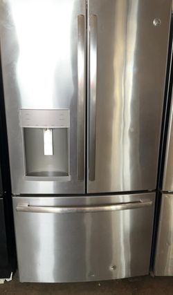GE  3 Door Stainless Steel Refrigerator
