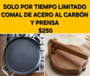 Comal y prensa