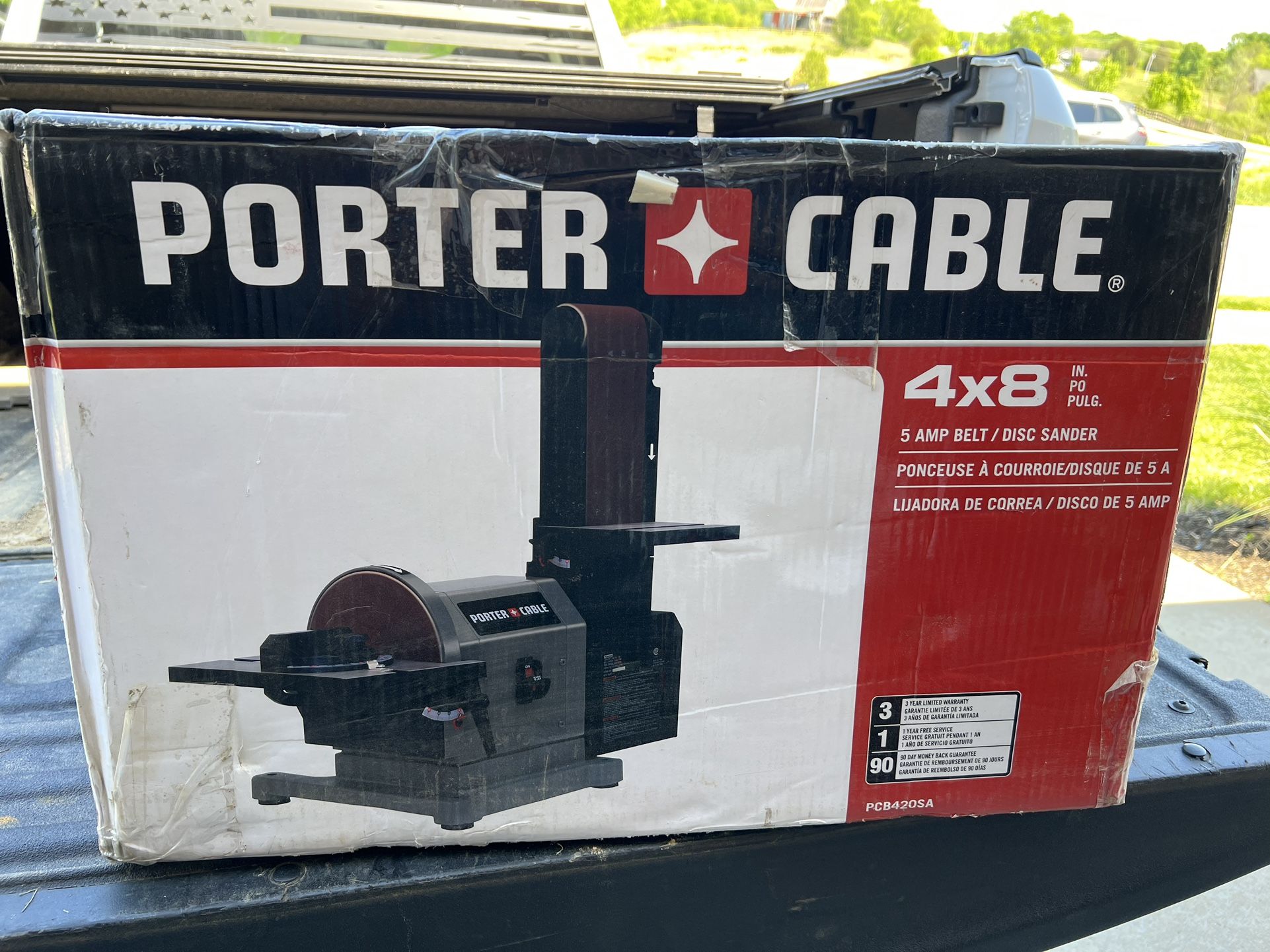 Porter Cable PCB420SA Belt with 8 Disc Bench Sander 4 x 36 Furniture