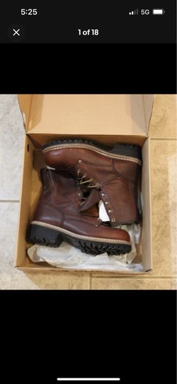 NOS Guide Gear Sawtooth Logger Boots, PO#1000012817, in Box, US Size 10EE Tomahawk Farm and Antique (16189)
