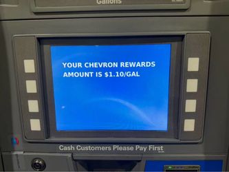 Chevron Rewards Amount $1/Gal Gas